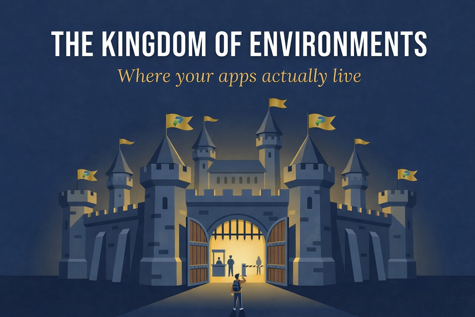 The Kingdom of Environments — a visual preview of the environment strategy covered in Post 01